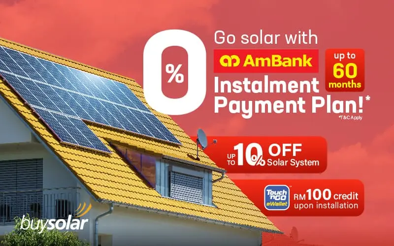 60-month 0% IPP - Exclusively with buySolar and Ambank!