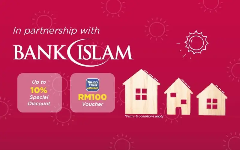 In partnership with BANK ISLAM 
Install Residential Solar and Enjoy 
Up to 10% Special Discount 
Touch 'n Go eWallet Voucher worth RM100