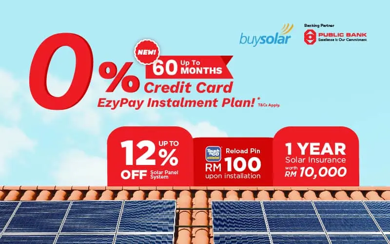 Enjoy 60-month 0% IPP with buySolar and Public Bank!