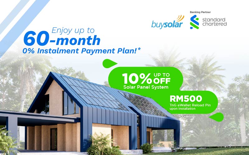 Enjoy up to 10% off when you switch to solar with Standard Chartered Bank!