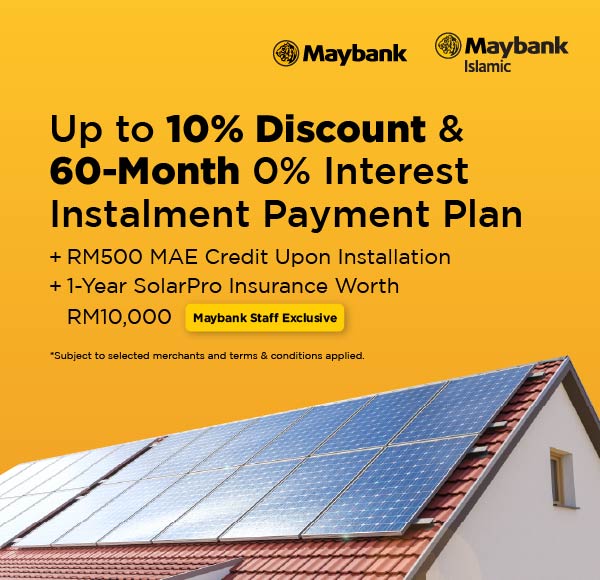 Maybank residential solar promotion — buySolar